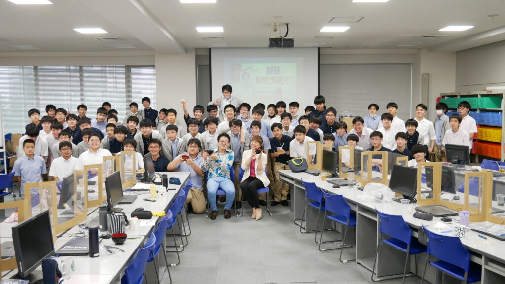 高校での食教学セミナー写真